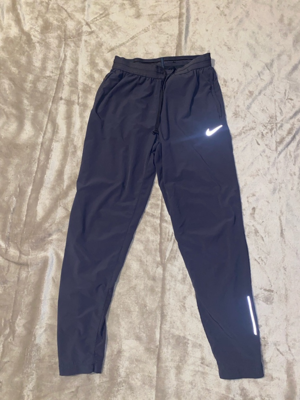 Nike Women’s Dri Fit  Navy Blue Jogger Pants with Reflective Swoosh